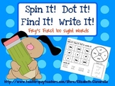 Spin It, Find It, Write It - Sight Word Center for Fry's F