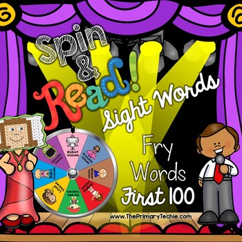 Preview of Spin & Read Sight Words - Fry First 100