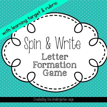 Preview of Spin & Write Letters