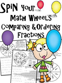 Preview of Spin Your Math Wheels with Comparing and Ordering Fractions