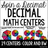 Decimal Math Centers {Spin a Decimal}