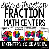 Fraction Math Centers {Spin a Fraction}