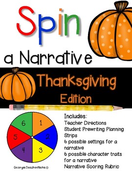 Preview of Spin a Narrative: Thanksgiving