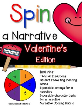 Preview of Spin a Narrative: Valentine's