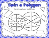 Spin a Polygon Game - Drawing Triangles and Quadrilaterals