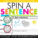 Spin a Sentence Kindergarten Sentence Building and Writing Center
