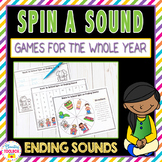 Phonics Games for the Whole Year-Ending Sounds (Spinner Games)