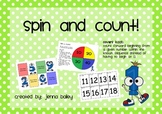 Spin and Count K.CC.2 Counting Game (numbers to 40)