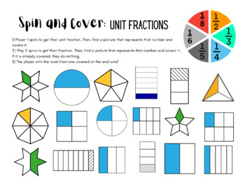 Preview of Spin and Cover Unit Fractions Game