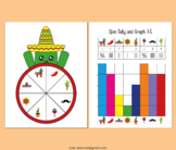 Spin and Graph Earth Day Tally Count Math Activities Numbe