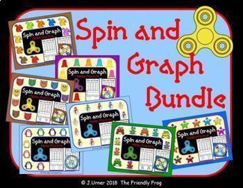 Preview of Spin and Graph Name Practice All Year Bundle