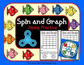 Preview of Spin and Graph Name Practice Fish