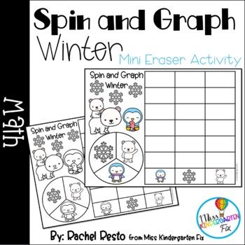 Preview of Spin and Graph Winter Pre-k and Kindergarten Math Game