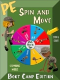 PE Spin and Move- Boot Camp Edition: 6 Spinning Wheels for