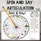 Spin and Say! Articulation