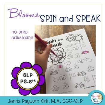 Preview of Spin and Speak™: Bloom Articulation: Spring No Prep