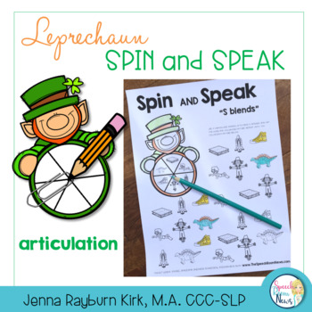 Preview of Spin and Speak®: St. Patrick's Day Speech Therapy