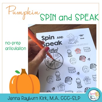 Preview of Spin and Speak™: Pumpkins for Articulation