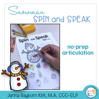 Preview of Spin and Speak™: Snowman for Articulation