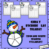 Spin and Write Spanish Syllables (Gira y escribe silabas..