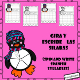 Spin and Write Spanish Syllables (Gira y escribe silabas e