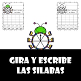 Spin and Write Spanish Syllables (Gira y escribe silabas s