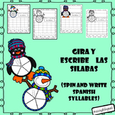 Spin and Write Spanish Syllables (Winter Bundle)