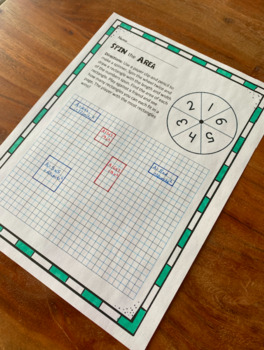 Preview of Spin the Area (Rectangles)