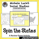 Spin the States Game!  Great Geography Review of the Unite