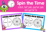 Spin the Time - o'clock, half past, quarter past and quarter to