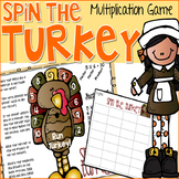 Spin the Turkey Multiplication Game for Thanksgiving
