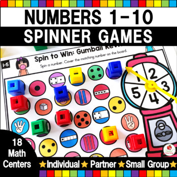 Preview of Numbers to 10 Math Games | Number Sense Activities | Counting | Kindergarten
