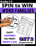 Spin to Win Word Families Game Set 2