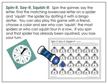 spinner letters and sounds fun for october differentiated and aligned