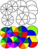 Spinner Templates both Black and White and Colorful for CD or DVD