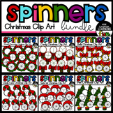 Spinners for Christmas Clip Art Bundle