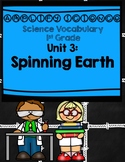 Spinning Earth Amplify Science 1st grade Unit 3 Focus Wall