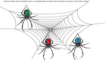 Preview of Spinning Spiders and Numbers 1-20