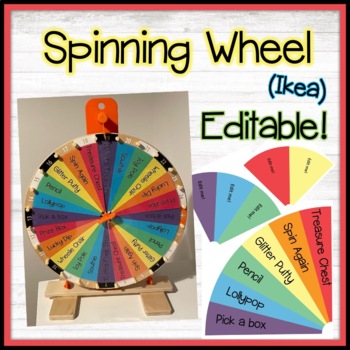 Spin Wheel Template Teaching Resources | TPT