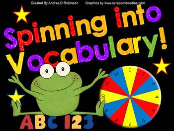 Preview of Spinning into Vocabulary!