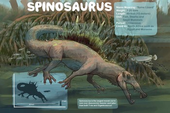 Preview of Spinosaurus - Dinosaur Poster & Handout
