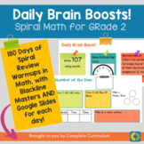 Spiral Math Review: 180 Days of Grade 2 Warmups 