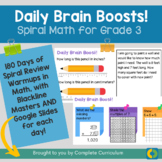 Spiral Math Review: 180 Days of Grade 3 Warmups 