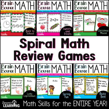 Preview of Spiral Math Review for First Grade for the Entire Year