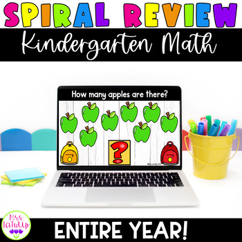 Preview of Spiral Math Review for Kindergarten #sunnydeals24