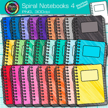 spiral notebook clip art