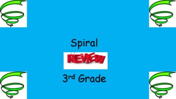 Preview of Spiral Review 3rd Grade