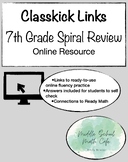 Spiral Review Classkick Links
