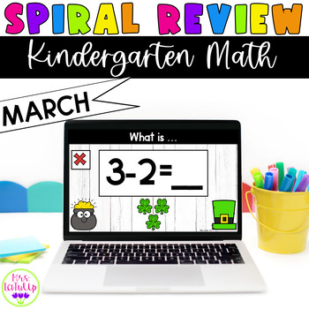 Preview of Spiral Review Math Kindergarten | March