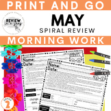 Second Grade No Prep Spiral Review Morning Work May